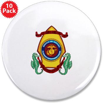 CL - M01 - 01 - Marine Corps Base Camp Lejeune - 3.5" Button (10 pack) - Click Image to Close